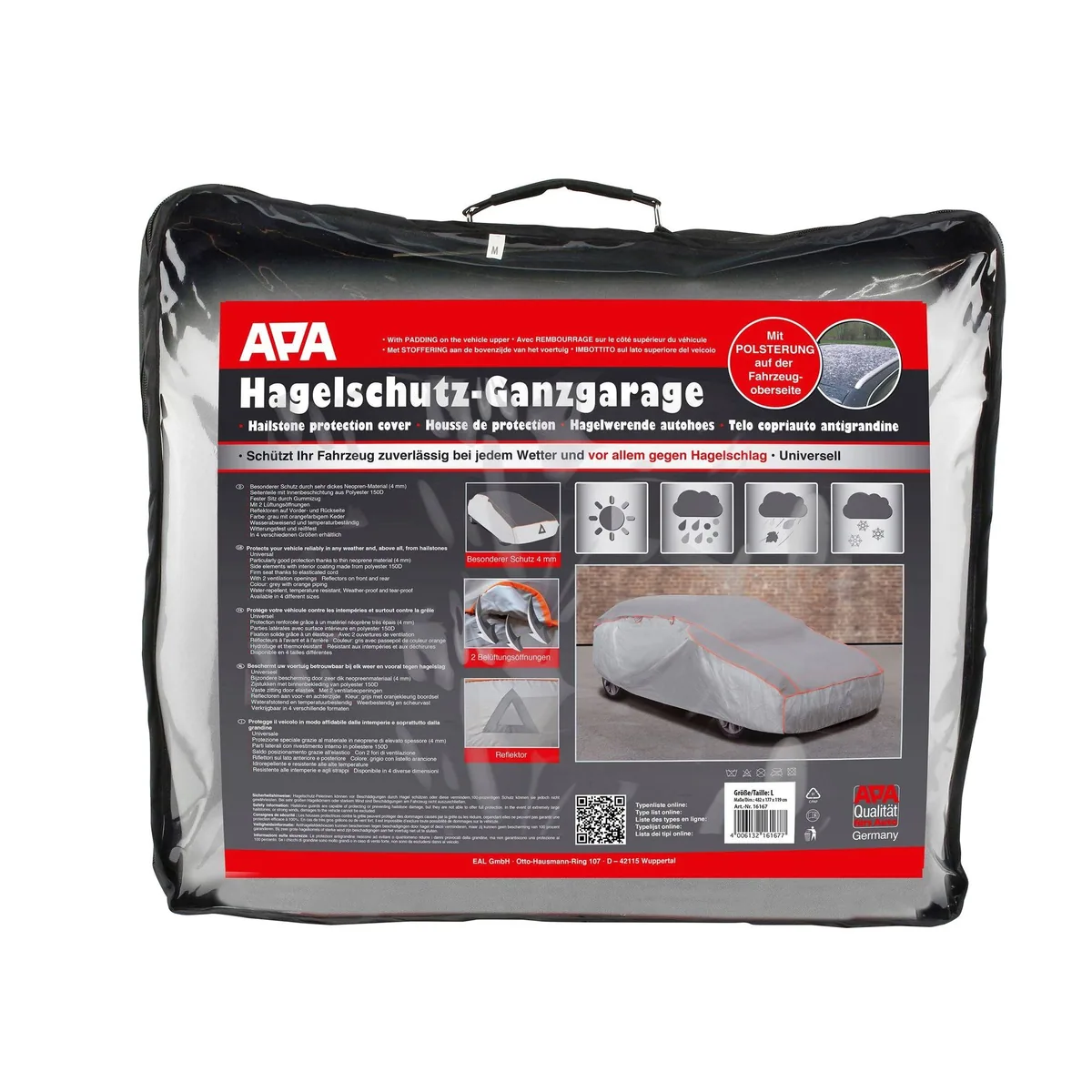 APA Faltgarage 16168, Hagelschutz, reißfest, witterungsbeständig