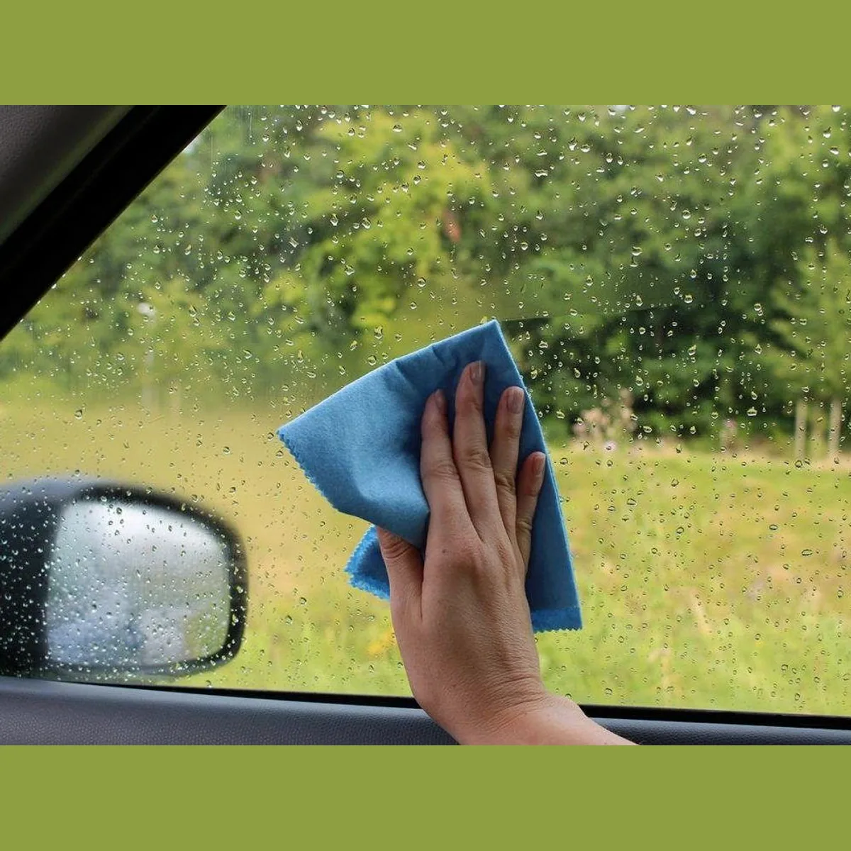 APA Antibeschlagtuch blau, pflegende Reinigung, Schutzfilm — 27,5 x 32 cm 4