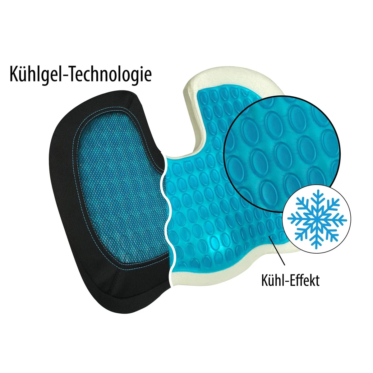 APA Gelkissen Sitzkissen, druckentlastend, ergonomisch, kühlend 3