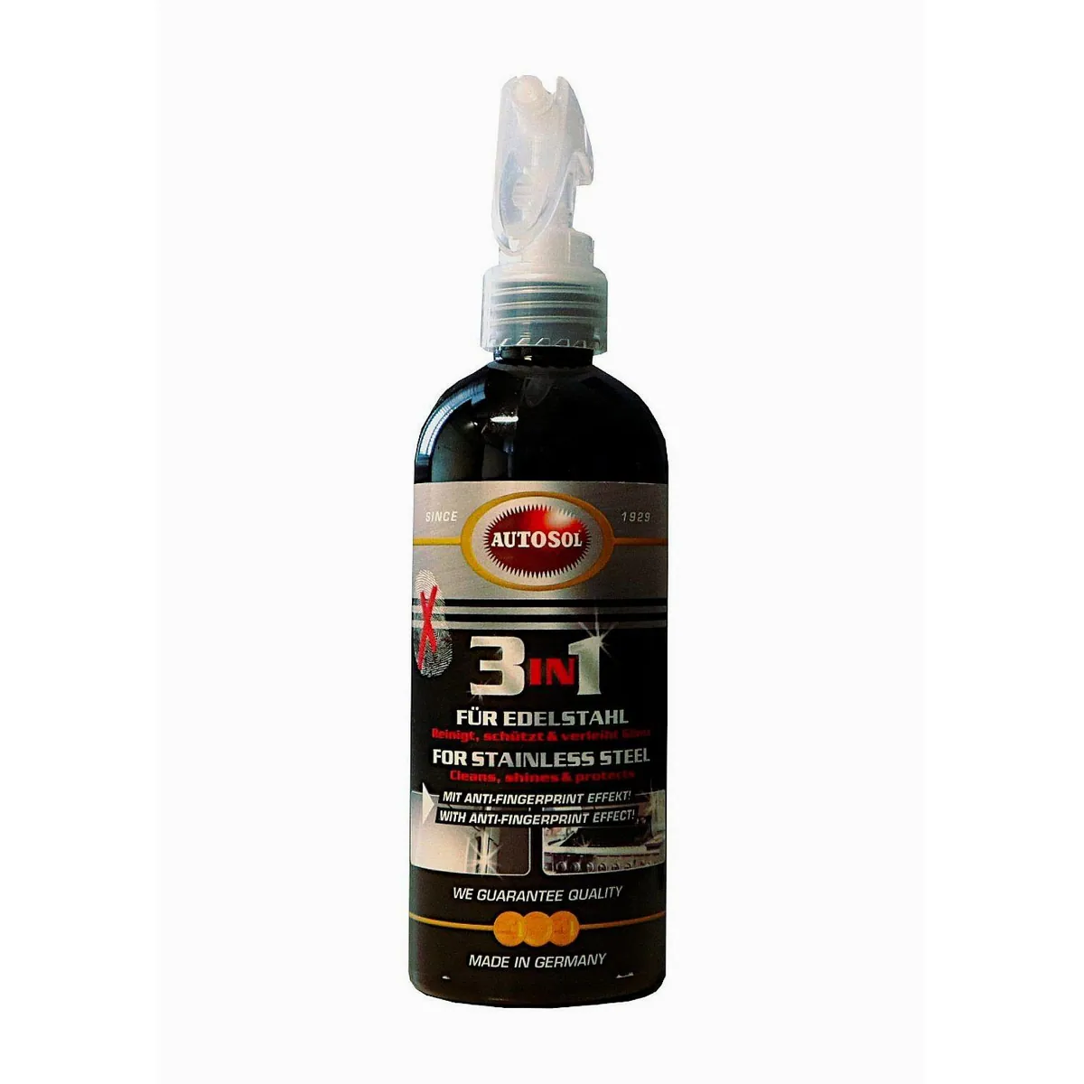 Autosol 3 in 1 Edelstahlreiniger, Reinigung, Schutz, Hochglanz — 250 ml