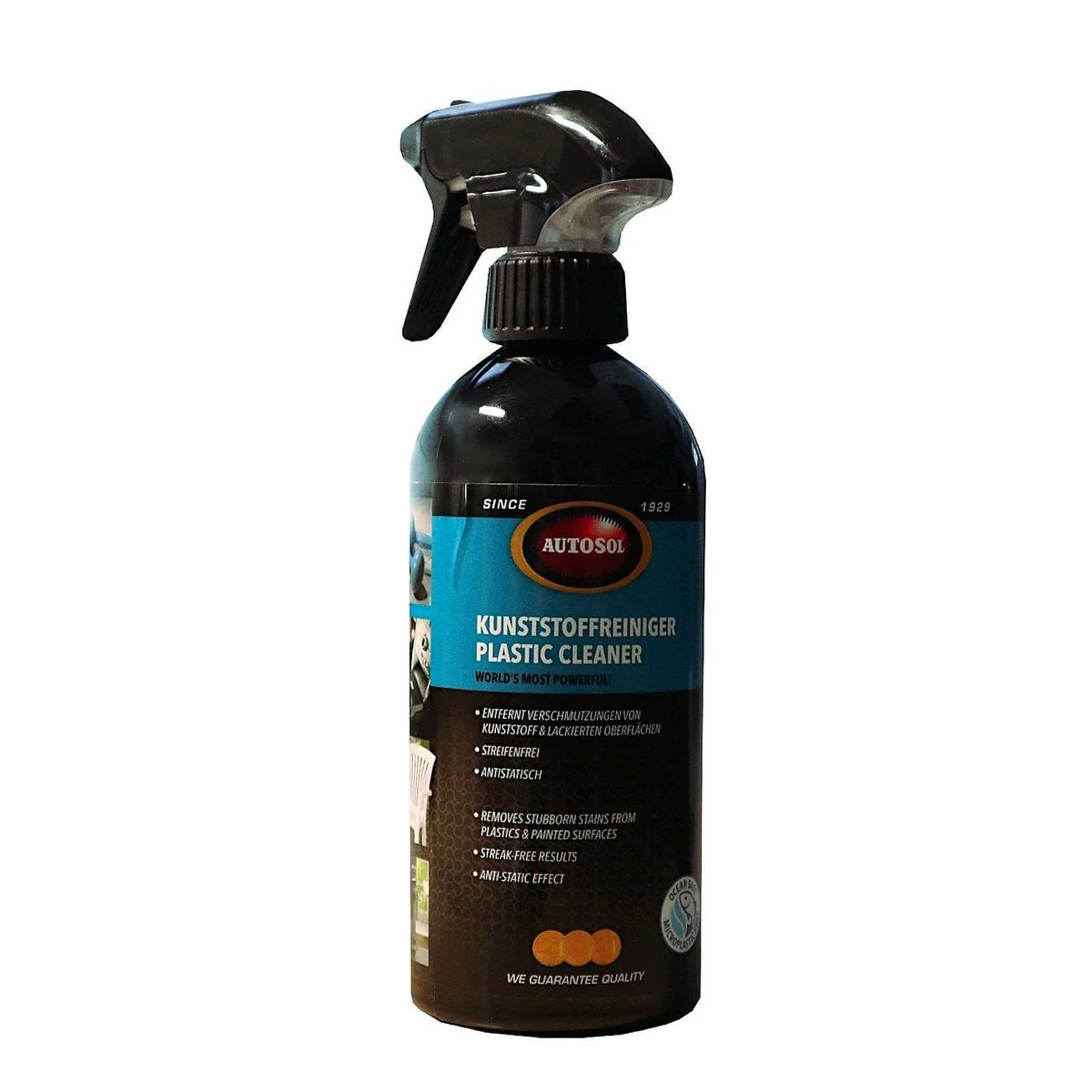 Autosol Kunststoffreiniger flüssig, 500 ml — streifenfreie Reinigung, antistatisch, vielseitig einsetzbar