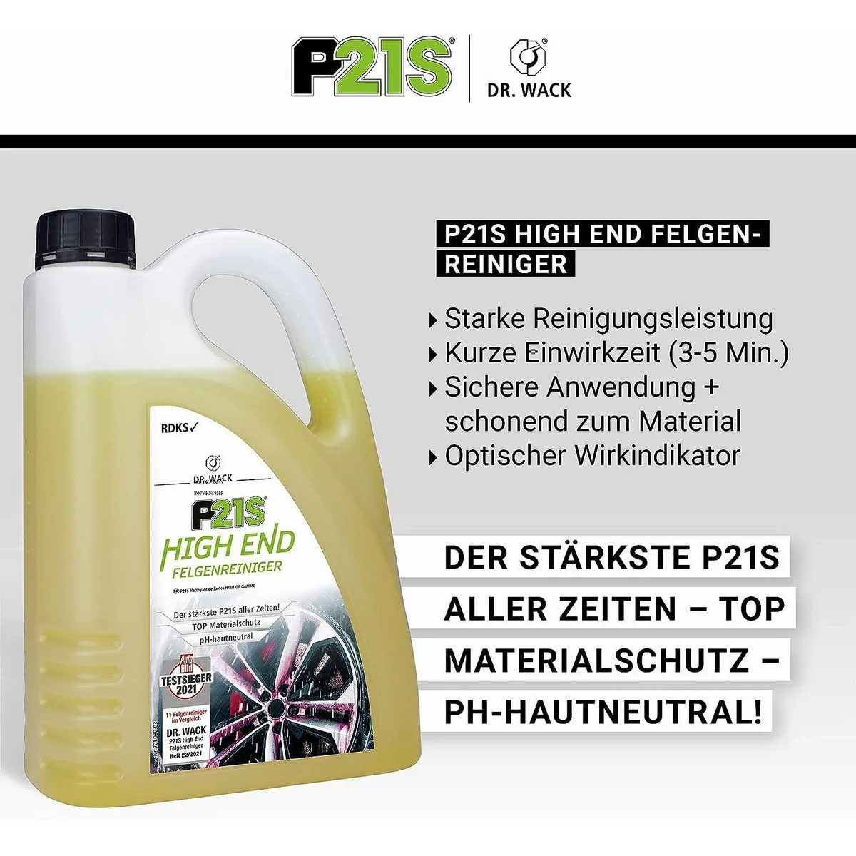 Dr. Wack P21S High End Felgenreiniger, optimale Reinigungsleistung, materialschonend, für RDKS geeignet 4