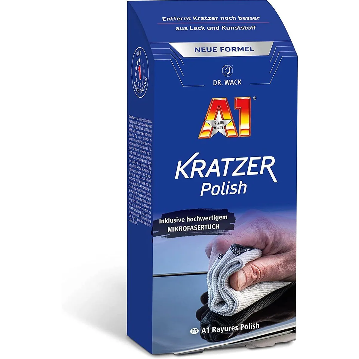 Dr. Wack A1 Kratzer Polish 50 ml, effektive Entfernung von Lackkratzern, hochglänzende Oberfläche