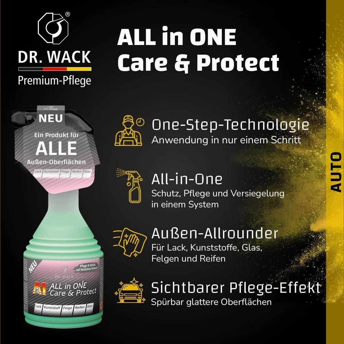 Dr. Wack A1 All in One Care & Protect, umfassender Schutz für alle Außenoberflächen — 7-teiliges Set 4