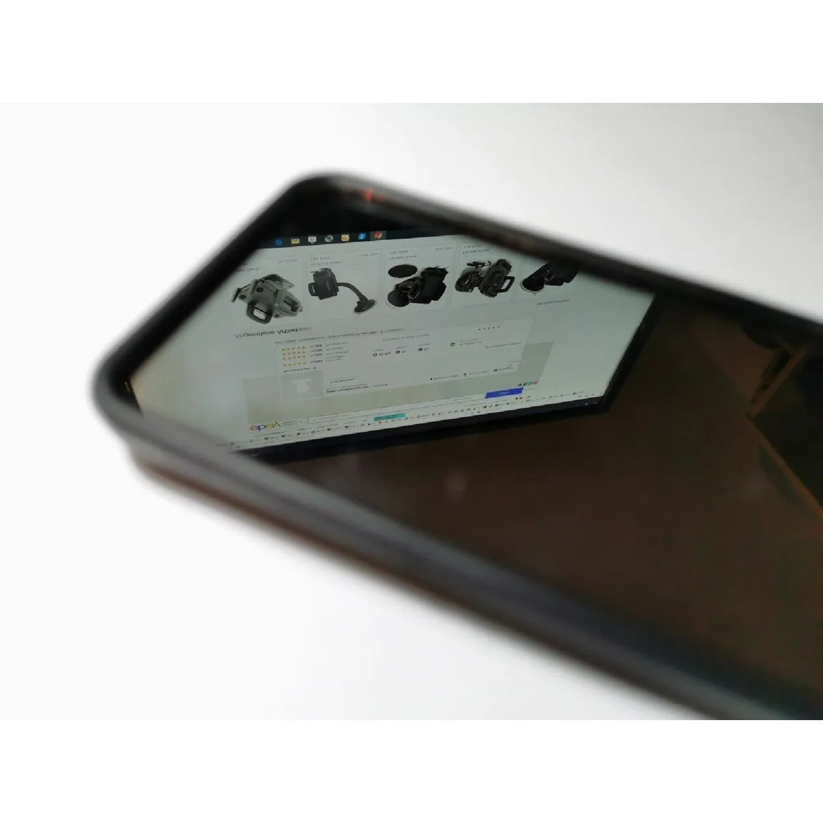 HP Autozubehör Panorama Rückspiegel, blendfrei, echtes Spiegelglas, universell einsetzbar — 25 x 7 cm 2