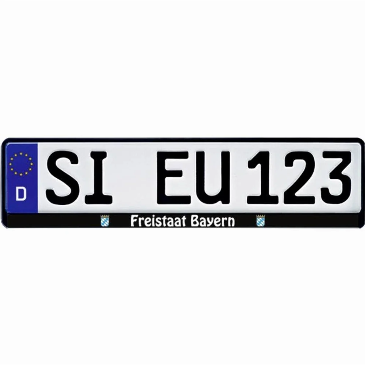HP Autozubehör Kennzeichenhalter, robuste Verstärkung mit Befestigungslöchern — passgenau für alle Fahrzeugtypen