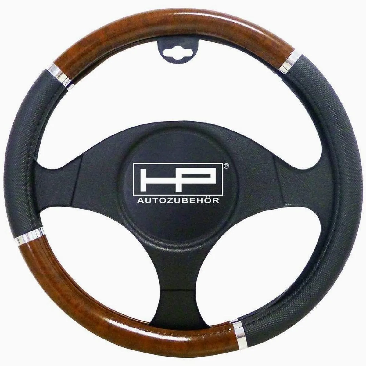 HP Autozubehör Lenkradbezug Wood, ergonomisch, stilvoll, griffsicher
