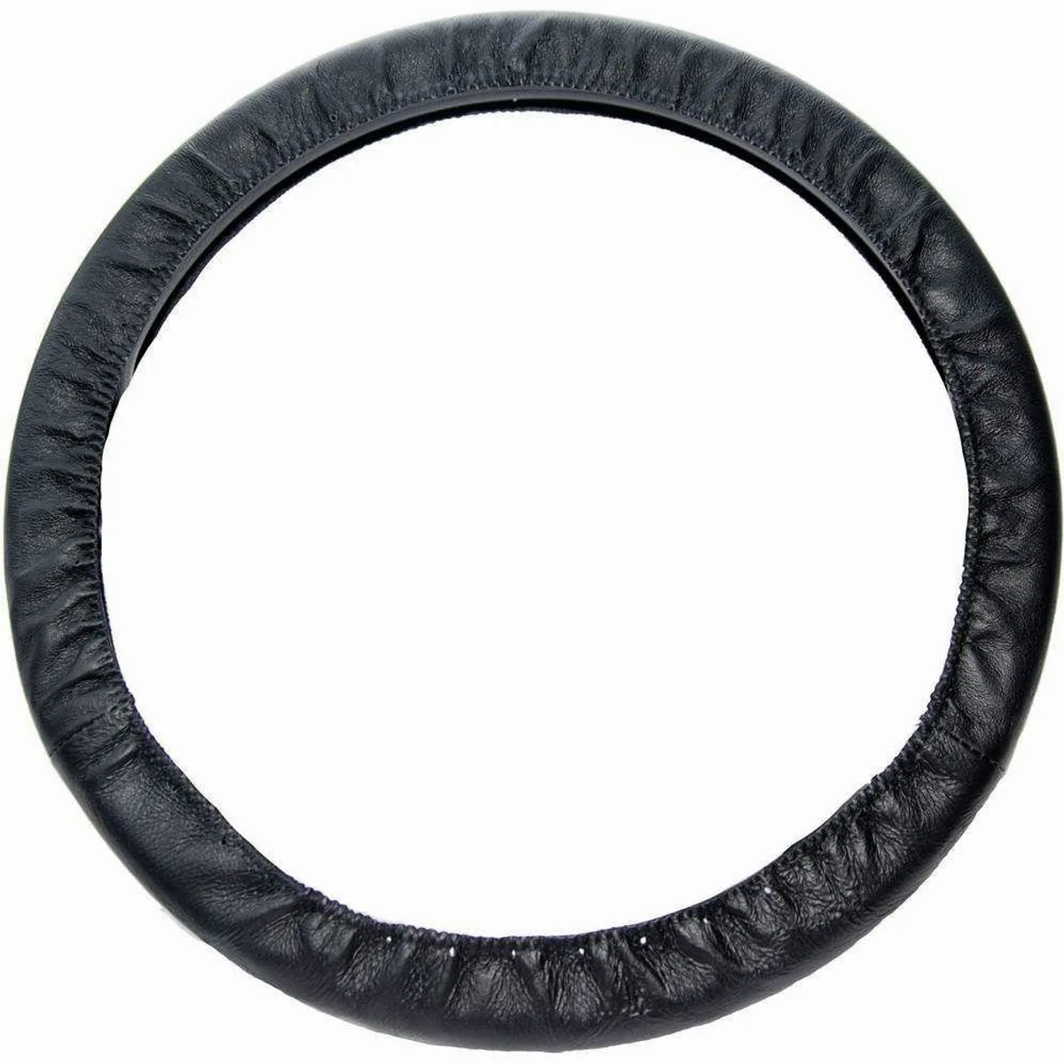 HP Autozubehör Lenkradbezug, Echtleder, Sportliches Lochdesign