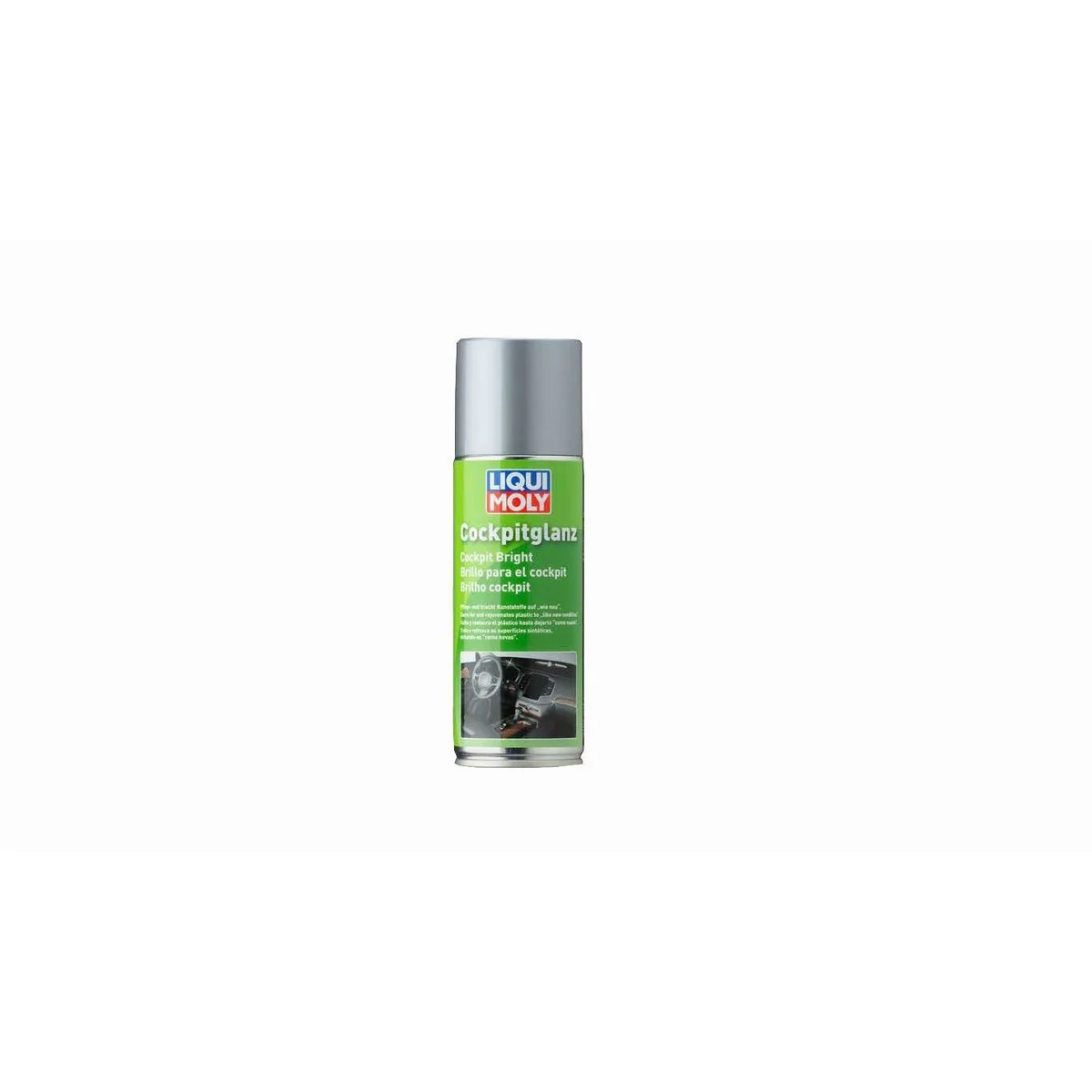 LIQUI MOLY Cockpitglanz 200 ml, Pflege für Kunststoffteile, antistatisch & glänzend