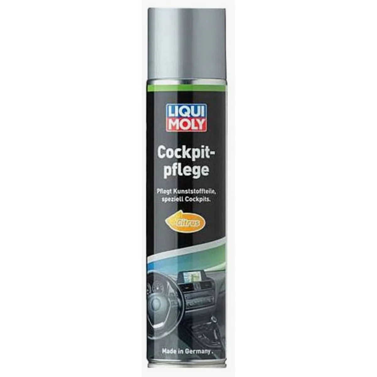 LIQUI MOLY Cockpitpflege Citrus, seidenmatte Optik, staubabweisend