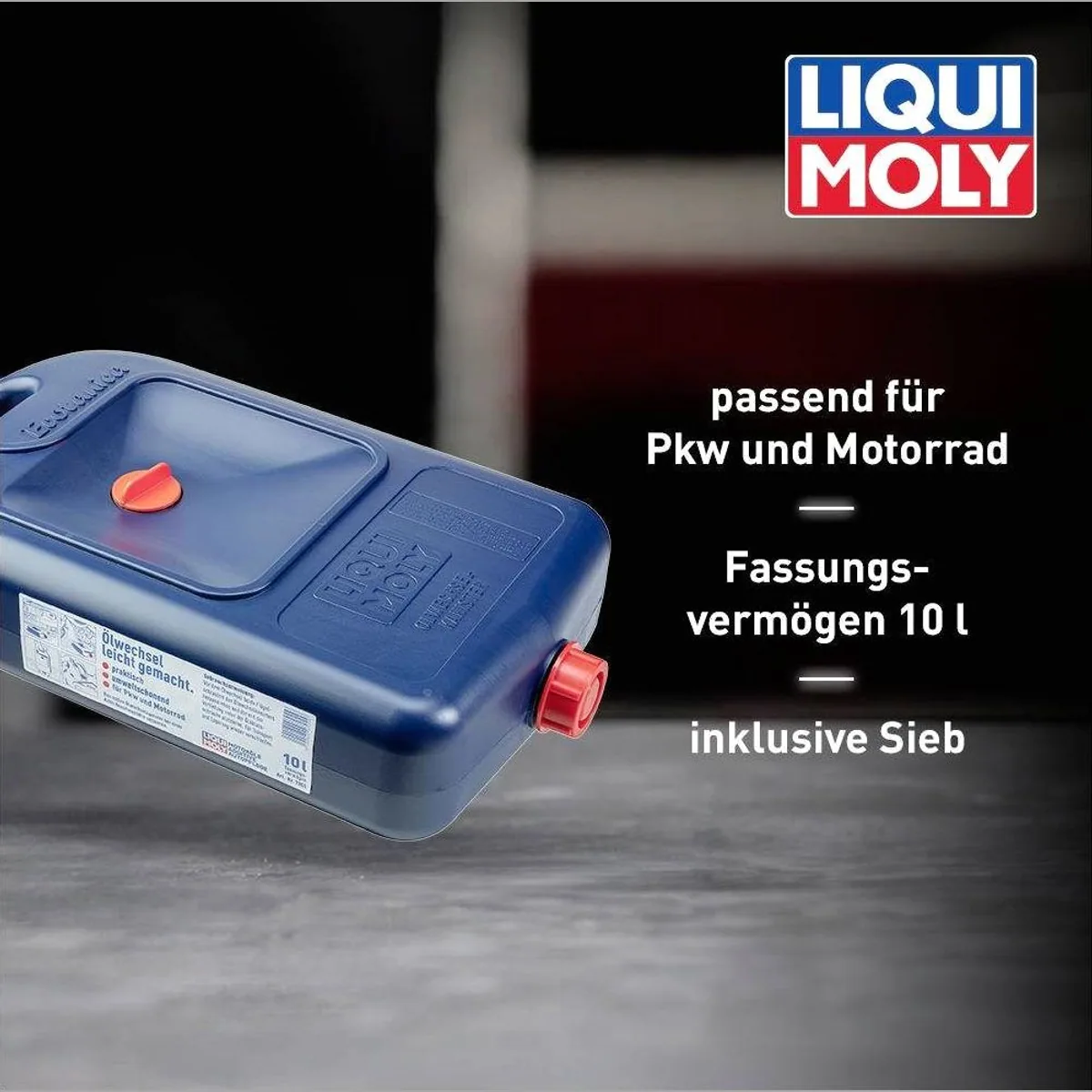 Liqui Moly Ölwechselkanister 7055, einfache Handhabung, robustes Material, ideal für DIY-Ölwechsel 5